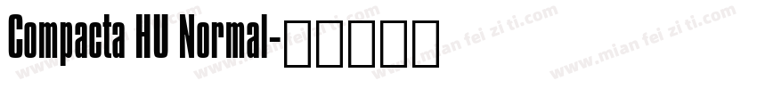 Compacta HU Normal字体转换